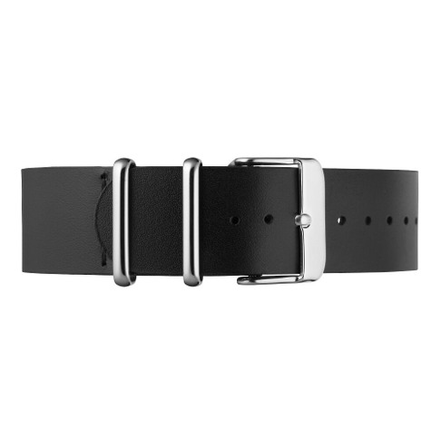 Black Leather Nato Strap