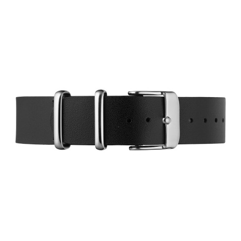 Black Leather Nato Strap