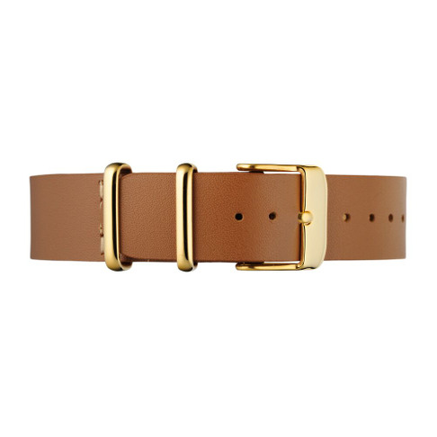 Light Brown Leather Nato Strap